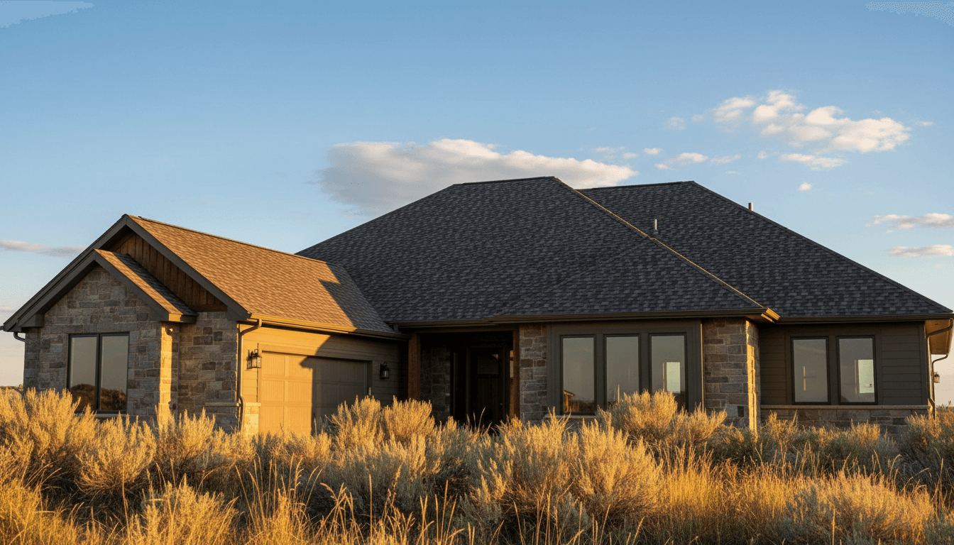 Newly installed residential roof with quality asphalt shingles in Carbon County