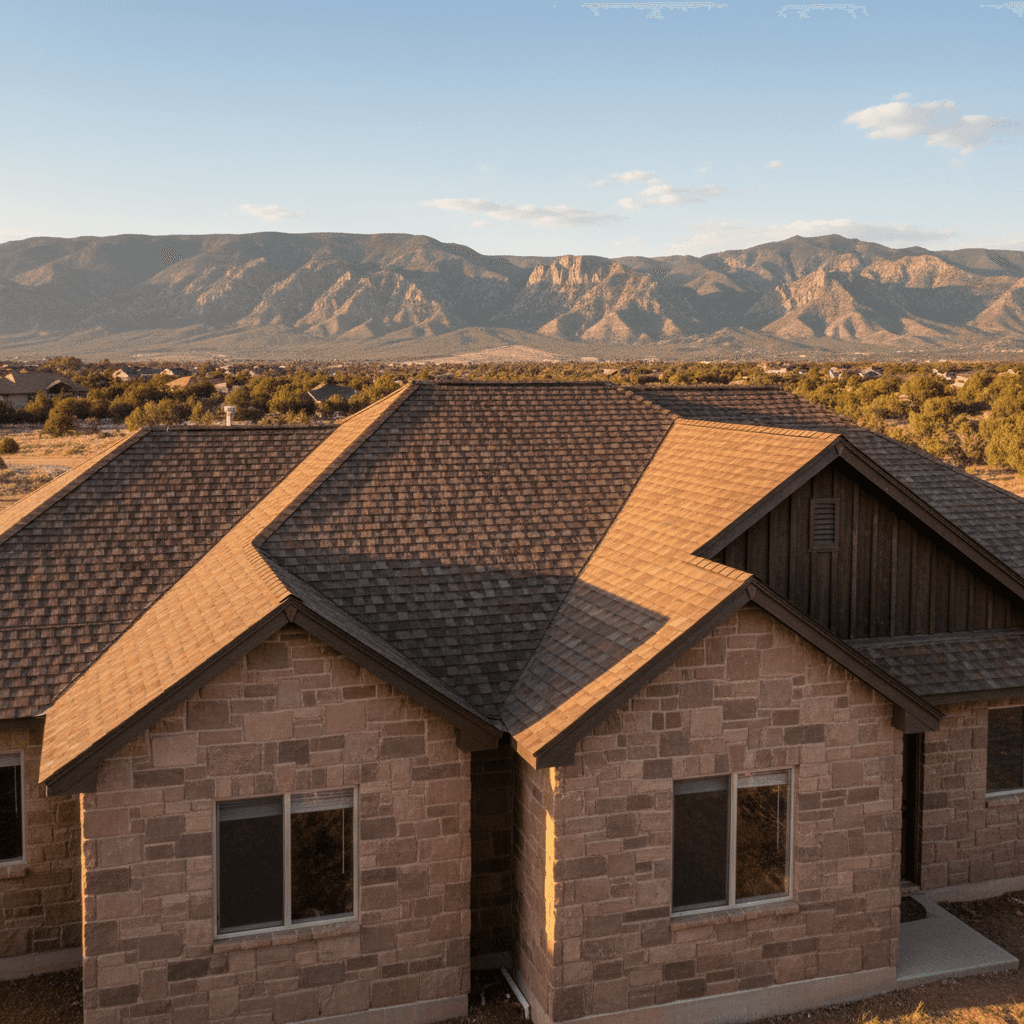 Completed residential roofing installation on a Carbon County home